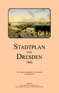 Stadtplan von Dresden 1868. Cover