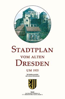 Stadtplan vom alten Dresden um 1935/Umschlag Vorderseite